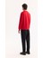 Erkek Kırmızı Bisiklet Yaka Pamuklu Bi-Stretch Basic Regular Fit Sweatshirt A52Y1328 10