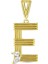 Altın E Harf Kolye Ucu - 14K 1