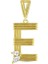 Altın E Harf Kolye Ucu - 14K 2