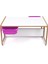 2 Kişilik Çekmeceli Oyun, Aktivite, Etkinlik Masası, Beyaz-Lila, 18MM Mdf 3