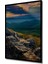 Muhteşem Gün Batımı Kayalıkları Yağlı Boya Görünümlü Ahşap Dekoratif Tablo Dikdörtgen Tablo 5