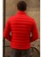 Erkek Kışlık Slim Fit Günlük Kırmızı Şişme Mont 6