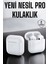 Yeni Nesil Pro Bluetooth Kulaklık Uzun Pil Ömrü Beyaz 1