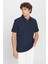 %100 Pamuk Slim Fit Dar Kesim Polo Yaka Jakarlı Triko Tişört 3