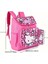 Çocuk Sırt Çantası 2 Li Set ( Sırt Çantası + Kalem Kutusu ) Hello Kitty Figürlü Koyu Pembe 1