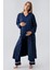 Uzun Kollu Desenli Esnek Pamuklu Hamile Sabahlık Pijama Takım 18301 1