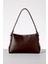 Liora Suni Deri Fermuarlı Orta Boy Kadın Omuz Çantası 1