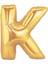 K Harf Folyo Balon Altın Renk 40 inç 1