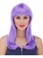 Mor Renk Uzun Düz Parti Peruğu (K95) 1
