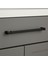 Talas Tırtıklı Siyah Renk Metal Kulp 320 mm Kapak Kulpu Modern Mobilya Çekmece Dolap Kulpları 2