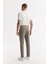 Erkek Haki Beli Lastikli Bi-Stretch Teknik Kumaş Slim Fit Pantolon A51Y3077 11