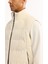 Erkek Ekru Kapüşonlu Fonksiyonel ÇiftKullanım Su İtici Rüzgar Geçirmez Mevsimlik Mont A52Y6167 12
