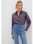 Tencel Tm Liyosel Karışımlı Çizgili Mor Gömlek Regular Fit / Normal Kesim 1211374-91373 3