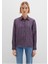 Tencel Tm Liyosel Karışımlı Çizgili Mor Gömlek Regular Fit / Normal Kesim 1211374-91373 4