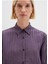 Tencel Tm Liyosel Karışımlı Çizgili Mor Gömlek Regular Fit / Normal Kesim 1211374-91373 6