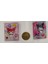 Kuromi Figürlü Sulu Kapak Stickerli Mini Not Defteri 2 Li Set (5cm*4cm) 1