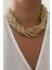 Dokulu Kalın Zincir Choker Kolye 1