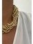 Dokulu Kalın Zincir Choker Kolye 2