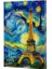 Van Gogh 9 - Eyfel Kulesi Çizgili Yan Boyamalı Defter 1