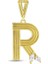 Altın R Harf Kolye Ucu - 14K 2