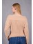 Kadın Açık Bej Şönil Kadife Carmen Yaka Triko Kazak 4