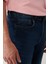 Erkek Koyu Mavi Eskitme Yıkamalı Esnek Rio Skinny Fit Jean Pantolon B003510 14