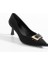 315851140-1 Tekstil Kadın Topuklu Siyah Ayakkab 3