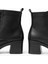 Rilsa Siyah Bağcıklı Fermuarlı Kalın Topuklu Günlük Kadın Bot 4
