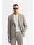 Erkek Gri Mono Yaka Viskon Karışımlı Hafif Bi-Stretch Blazer Comfort Slim Fit Ceket A51Y4011 8