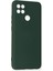 Oppo A15 Kılıf Nano Içi Kadife Silikon - Koyu Yeşil (K95) 2