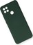 Oppo A15 Kılıf Nano Içi Kadife Silikon - Koyu Yeşil (K95) 3
