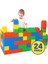 Dolu Xl Tuğla Blok - 24 Parça Mega Boy LEGO Yapı Oyuncağı 3+ Yaş Eğitici Oyuncak 1