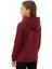 Kız Çocuk Bordo Kapüşonlu Cepli 3 Iplik Sweatshirt BGL-ST04998 2