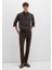 Jake Mavi Black Koyu Kahverengi Gabardin Pantolon 0042290686 1