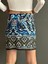 Mavi Desenli Kadın Mini Etek S Beden 2
