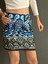 Mavi Desenli Kadın Mini Etek S Beden 5