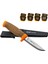 0321 Bushcraft Plus Paslanmaz Çelik Kamp Bıçağı (Turuncu) 1
