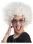 Beyaz Renk Kıvırcık Afro Bonus Peruk (K95) 1