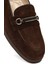 Kadın Kahverengi Tokalı Süet Deri Comfort Loafer 25AFD154010 9