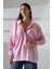 Tek Cep Modal Oversize Kadın Gömlek 5