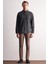 Siyah Smart Düğmeli Yaka Uzun Kol Cepsiz Slim Fit Casual Gömlek 1004255172 2
