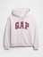 Kadın Açık Gri Gap Logo Fleece Fermuarlı Sweatshirt 2