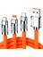 3 in 1 Type-C + Micro Usb + Lightning Hızlı Şarj Kablosu Silikon Kablo 1 Metre Opp Ambalaj (K95) 5