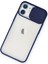iPhone 11 Kılıf Palm Buzlu Kamera Sürgülü Silikon - Lacivert - FKU3536-8233 3