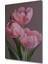 Pembe Lale Yağlı Boya Görünümlü Ahşap Dekoratif Tablo Dikdörtgen Tablo 3