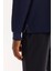 Erkek Lacivert Polo Yaka Pamuklu Basic Slim Fit Sweatshirt B001080 12