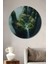 Yeşil Orman Elinden Çağlayanlar Ahşap Dekoratif Tablo Yuvarlak Tablo 1