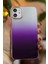 Iphone 11 Uyumlu Şeffaf Ombre Model Şeffaf Simli Silikon Kılıf 1