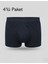 Erkek Boxer Şort Pamuklu Cotton 4'lü Paket Esnek Yumuşak Penye Slim Fit - Galaksi 1