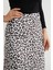 Beli Lastikli Leopar Desenli Midi Boy Saten Etek 8